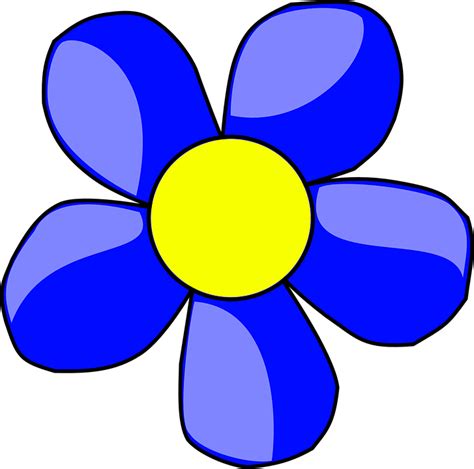 cartoon blume|Blue Flower Cartoon Images .